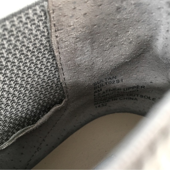 Steve Madden Sultan Gray Suede Leather slip on Chelsea platform Wedge Sneakers - Picture 13 of 14